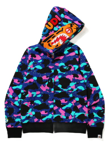 Mikina BAPE x Kid Cudi Tiger Full Zip Hoodie Rôznofarebný | 001ZPG731903XNVY