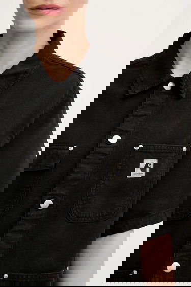 Košeľa Carhartt WIP Michigan Short Sleeve Relaxed Classic Collar Denim Shirt Čierna | I035573.89GD, 3