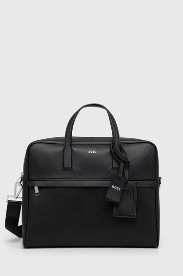 Taška cez rameno BOSS Notebook Bag Čierna | 50483563, 0