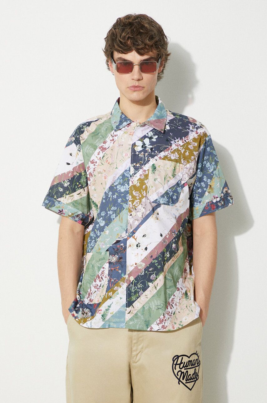 Košeľa Engineered Garments Camp Shirt Regular Modrá | OR019.WF094, 0