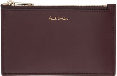 Peňaženka Paul Smith Paul Smith Leather Zip Card Holder Vínová | M1A-6136-BMULTI-28-0, 0