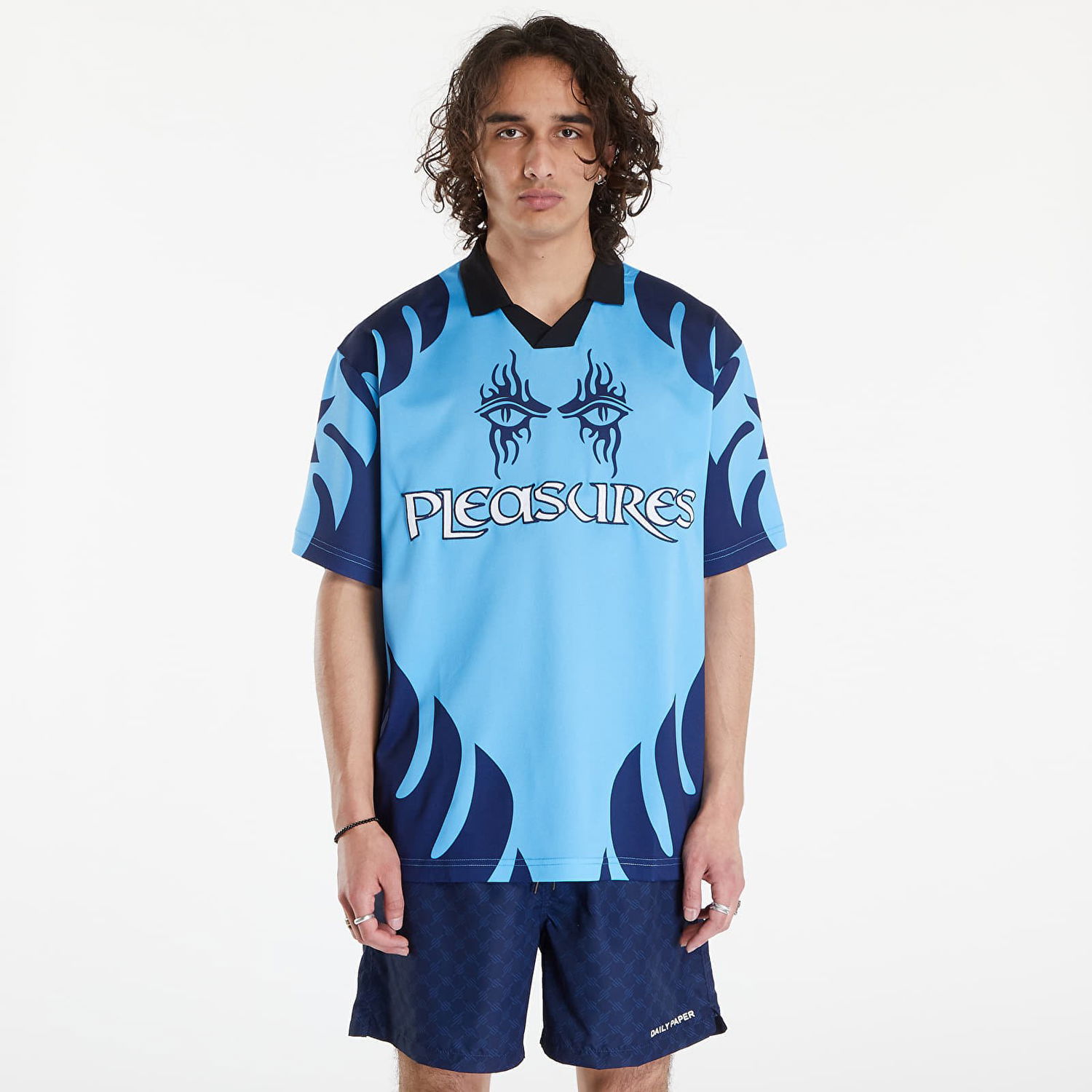 Dres Pleasures Afterlife Soccer Jersey Blue Modrá | P24SU013 BLUE, 0