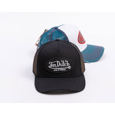 Šiltovka Von Dutch Von Dutch Trucker Cali Brushed Patch Hat Čierna | VD/0/CAS1/LOFB/B, 3