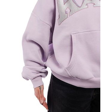 Mikina Karl Kani Woven Signature Glitter OS Hoodie Fialová | KK61210049, 4