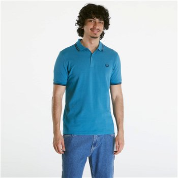 Fred Perry Twin Tipped Shirt Ocean/ Navy M3600 V35