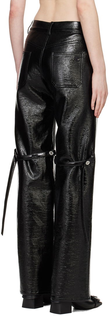 Nohavice Courrèges Baggy Vinyl Trousers Čierna | 124CPA214VY0014, 2
