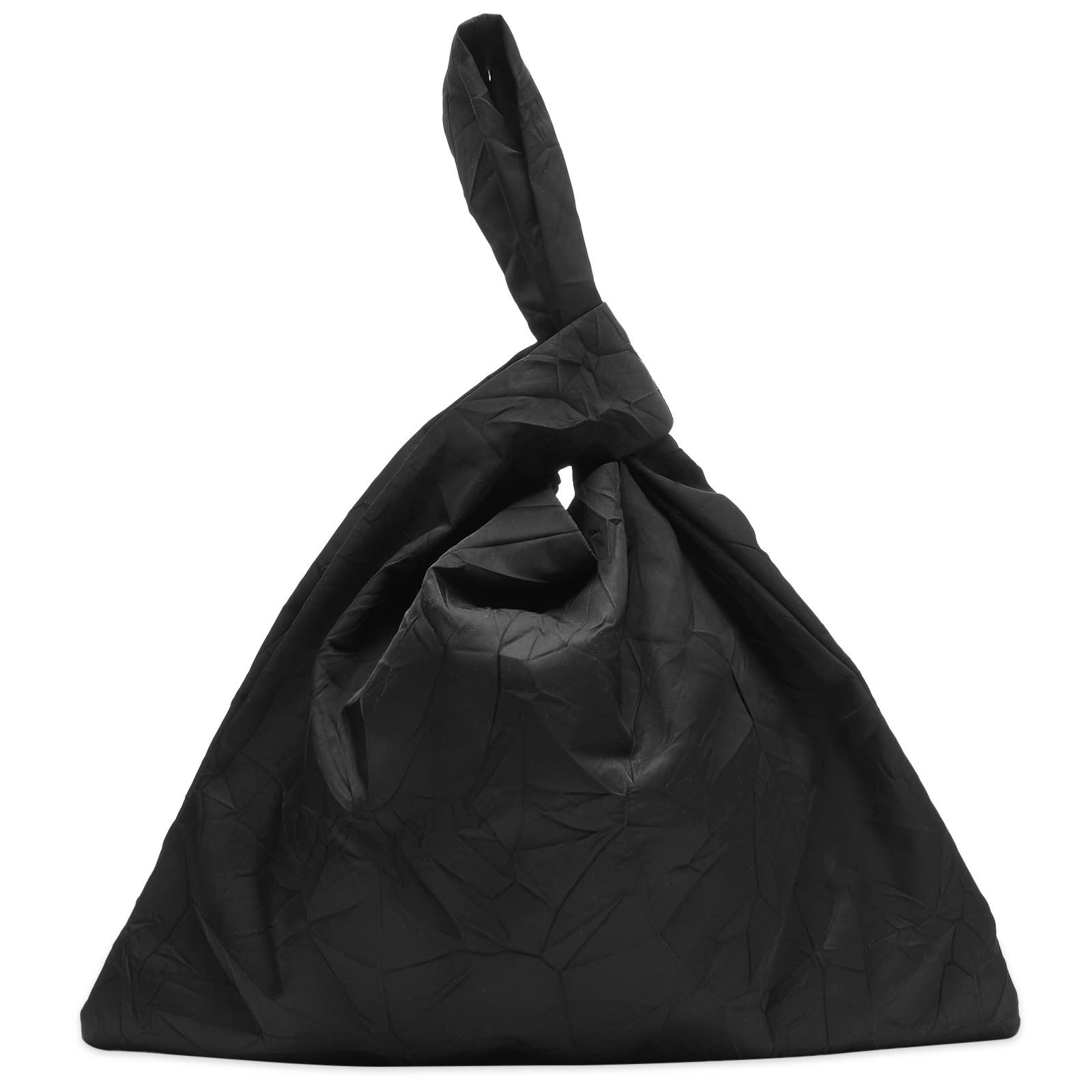 Large Black Knotted Tote Bag