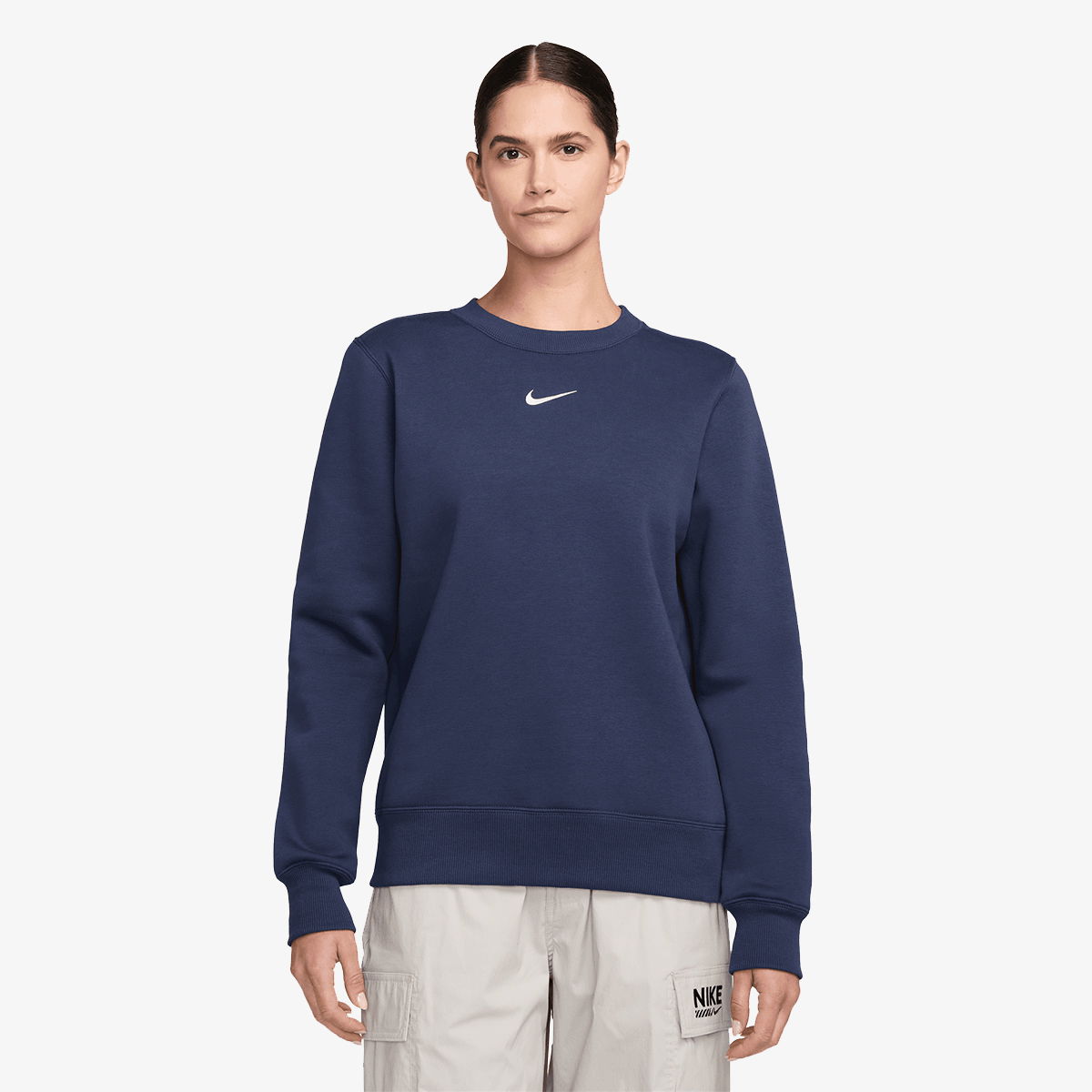 Mikina Nike Phoenix Fleece Standard Crew Sweatshirt Navy | DQ5751-410, 1