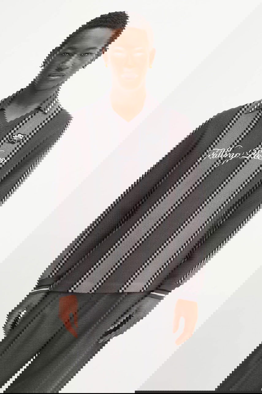 Dres Filling Pieces Filling Pieces Knit Football Jersey Šedá | 422574500148, 0