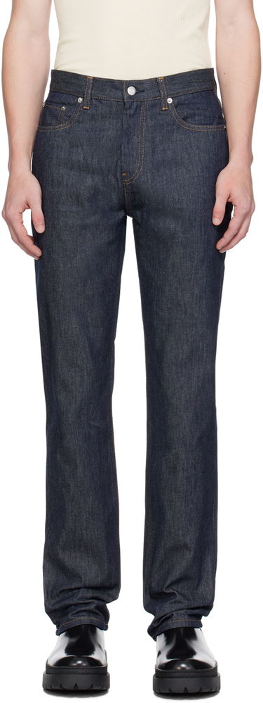 Džínsy Helmut Lang Slim Jeans Navy | O02DM202, 0