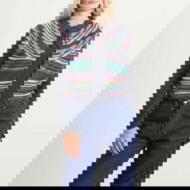 Vesta BEAMS Beams Boy Multi Stripe Knit Vest Hnedá | 1305-0149-126-28, 2