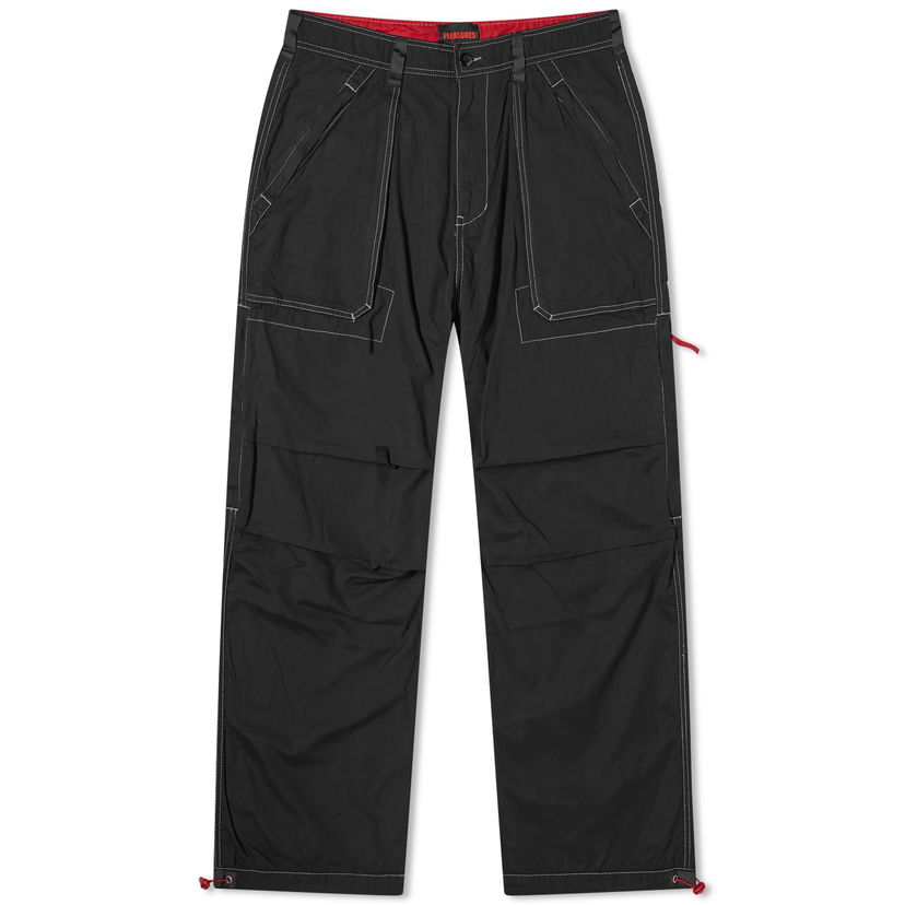 Nohavice Pleasures Public Utility Pants Čierna | P24SP038-BLACK