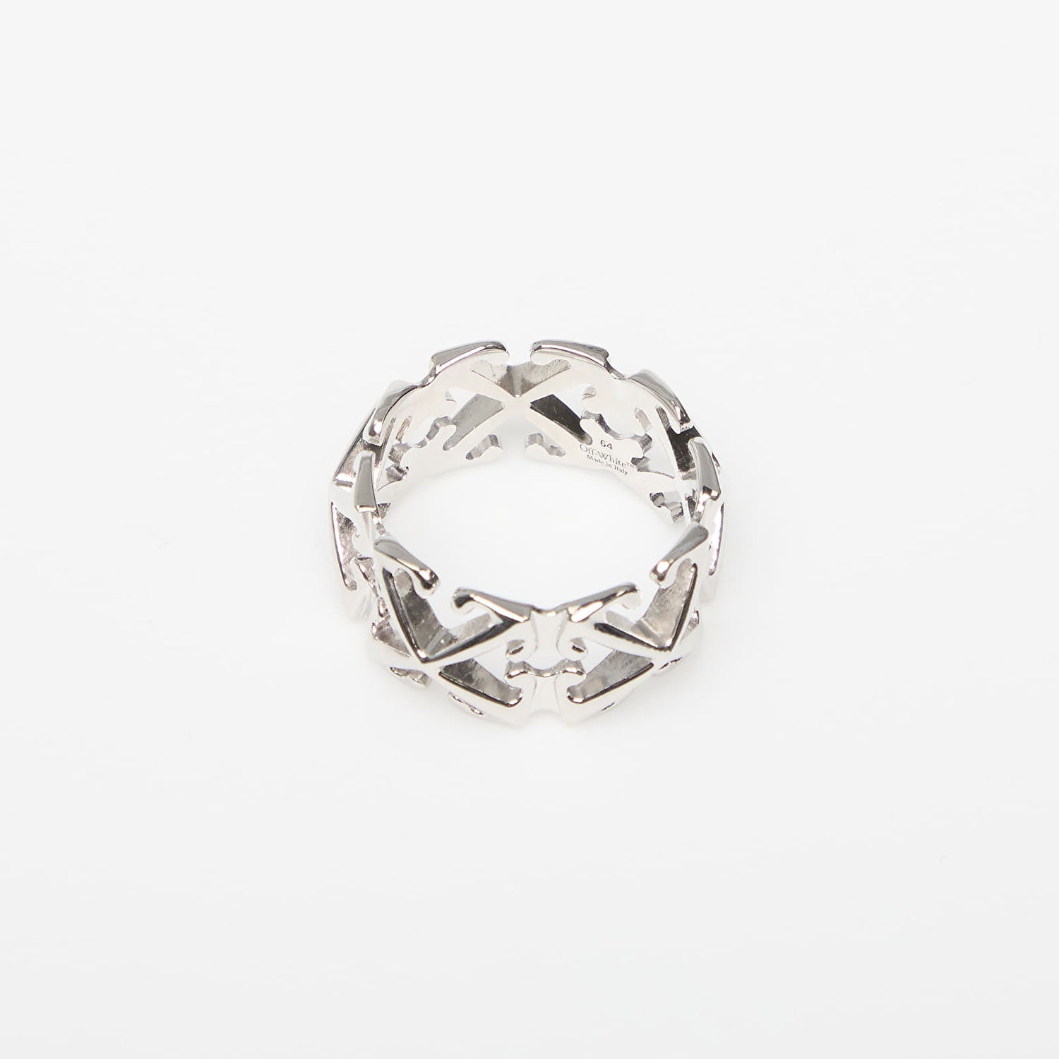 Prsteň Off-White Silver Arrow Ring Šedá | OMOC07BC99MET0017200, 1