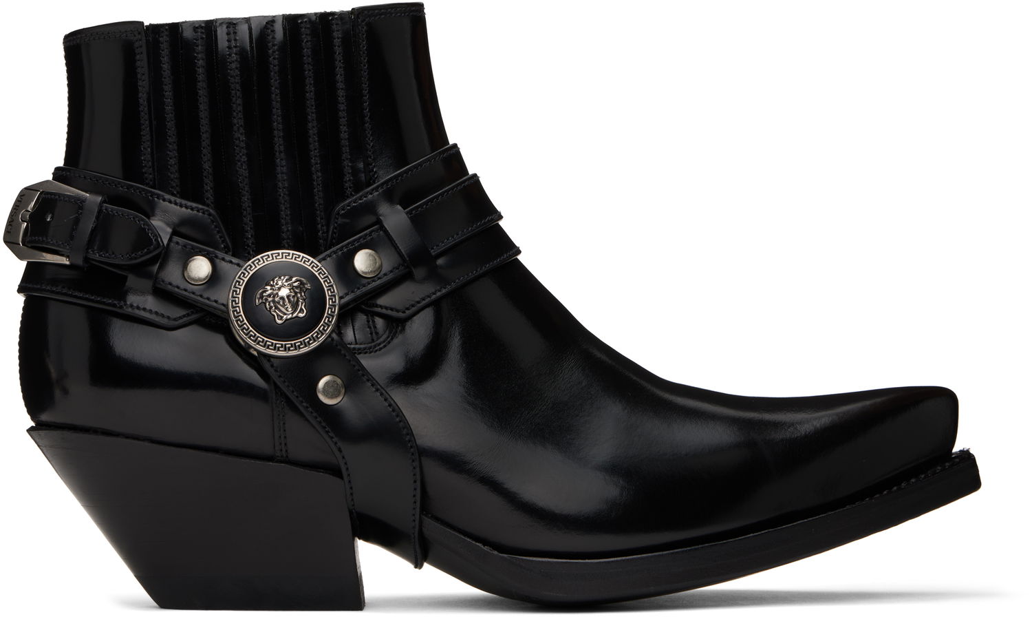 Vesta Versace Versace Texano Ankle Boots Čierna | 1017195_1A12153_1B00I, 0