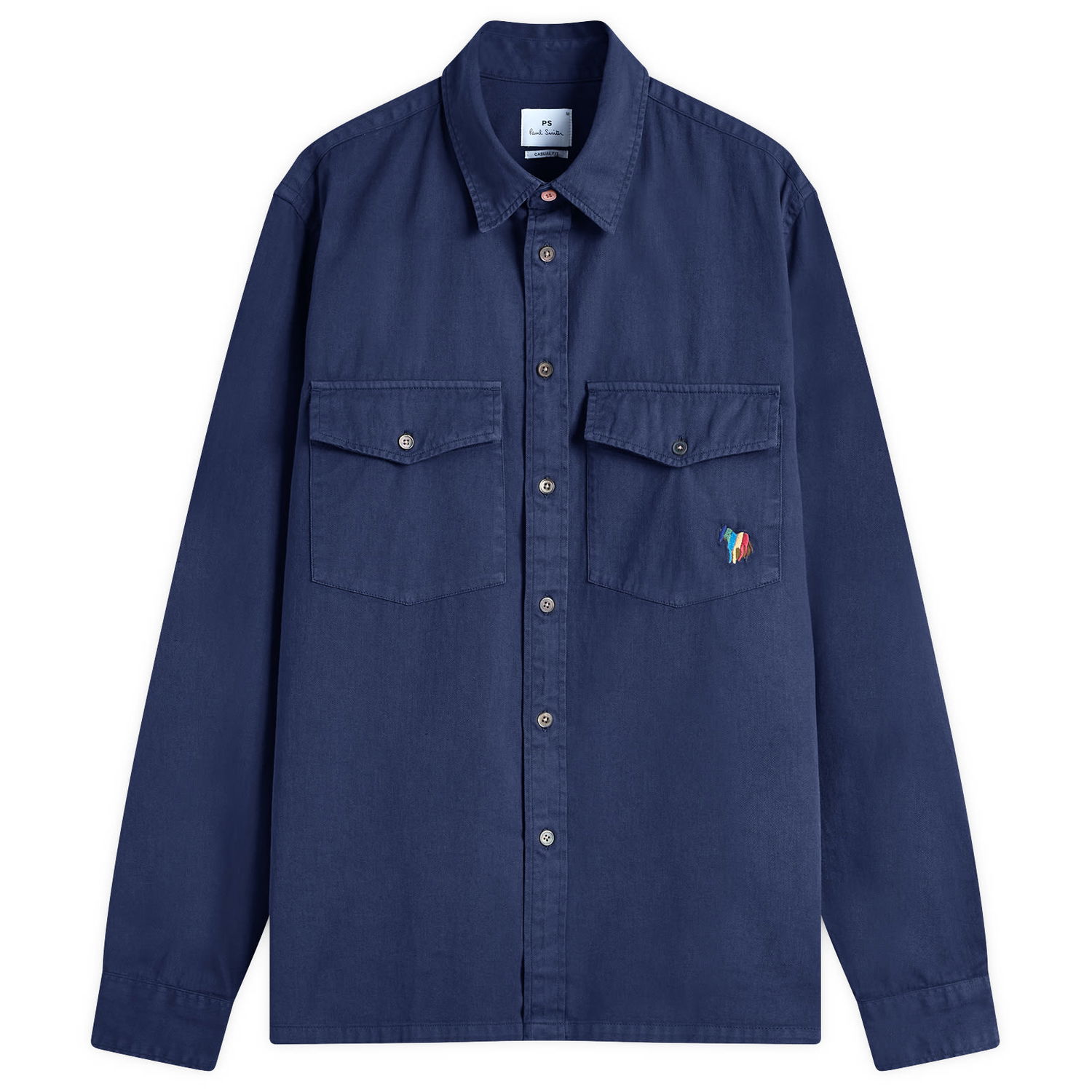 Košeľa Paul Smith Paul Smith 2-Pocket Broadstripe Zebra Shirt, Size Large Navy | M2R-647X-P21452-49, 0