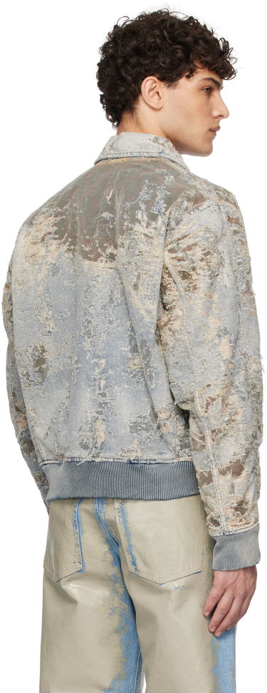 Bomber bunda Diesel Distressed Denim Jacket Modrá | A15821-09L09-01, 2