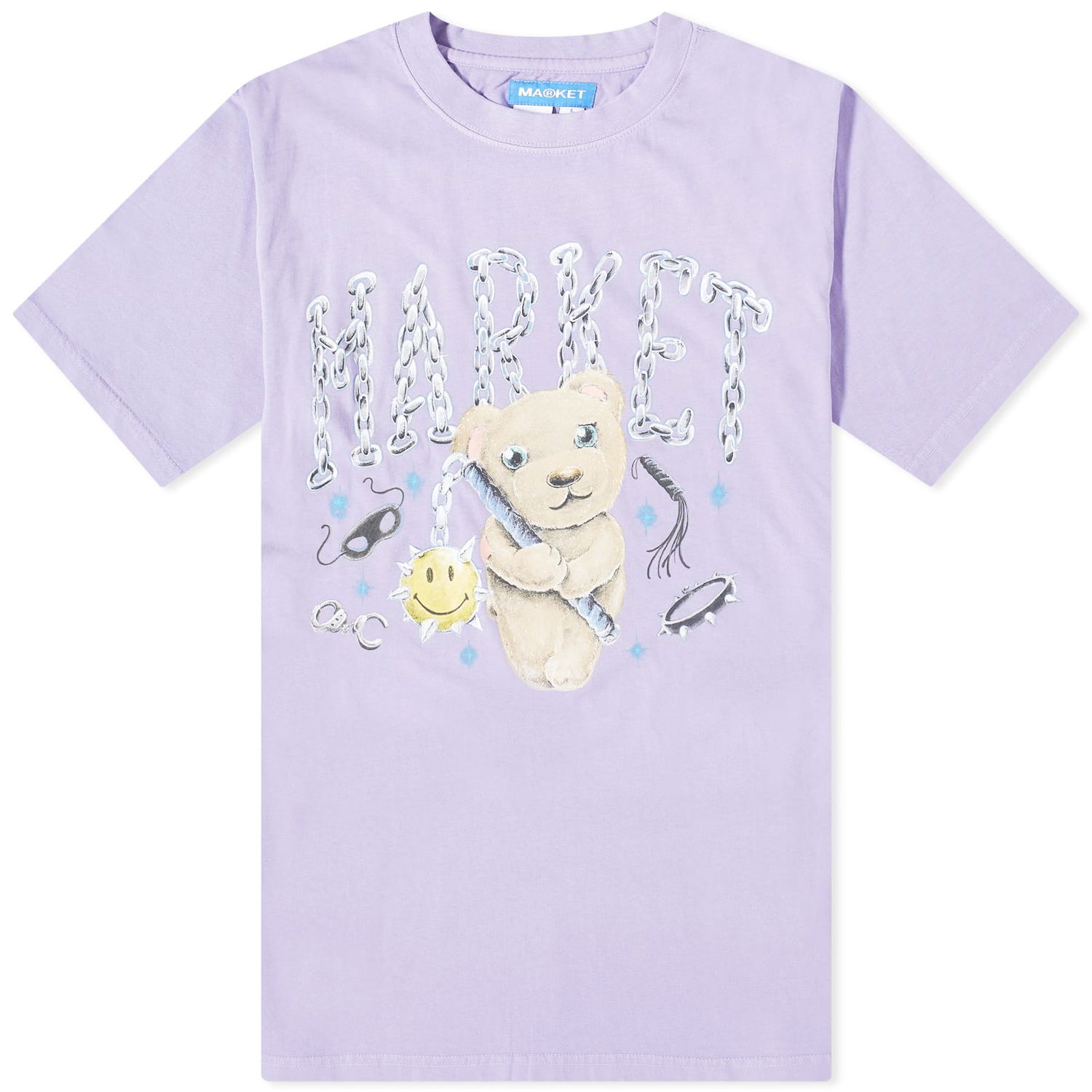 Tričko MARKET Soft Core Bear T-Shirt Fialová | 399001570-Red, 0