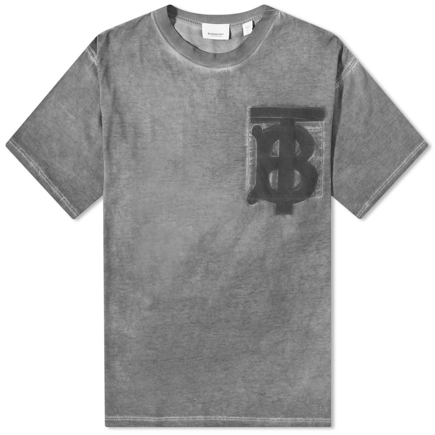 Tričko Burberry TB Logo Pocket Tee Šedá | 8067509PFD, 0