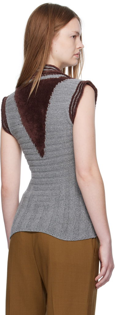 Polo tričko KIKO KOSTADINOV Kiko Kostadinov Quimby Sleeveless Polo Top Šedá | KKWAW25KN12-131, 2