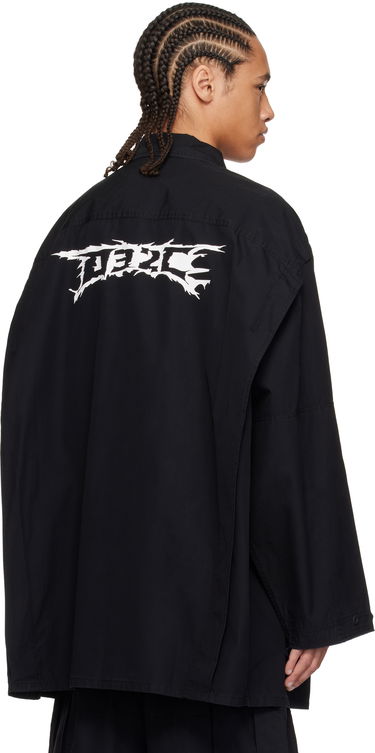 Košeľa 032C 032c Intermission Cargo Overshirt Čierna | S25-URW-1402-000, 2