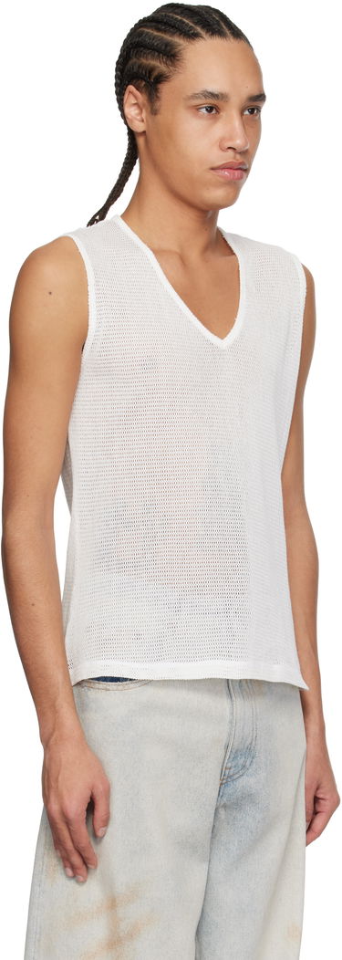 Tielko Maison Margiela MM6 Maison Margiela V-Neck Tank Top Biela | SH2NL0008 M20111, 1