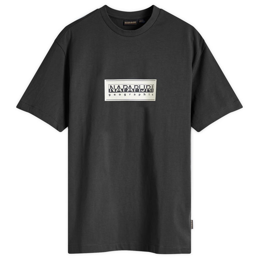 Tričko Napapijri Box Logo T-Shirt Black Čierna | NP0A4I3L0411