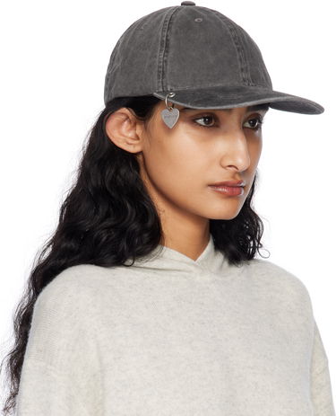 Šiltovka Acne Studios Acne Studios Twill Pendant Cap Šedá | C40397-, 1