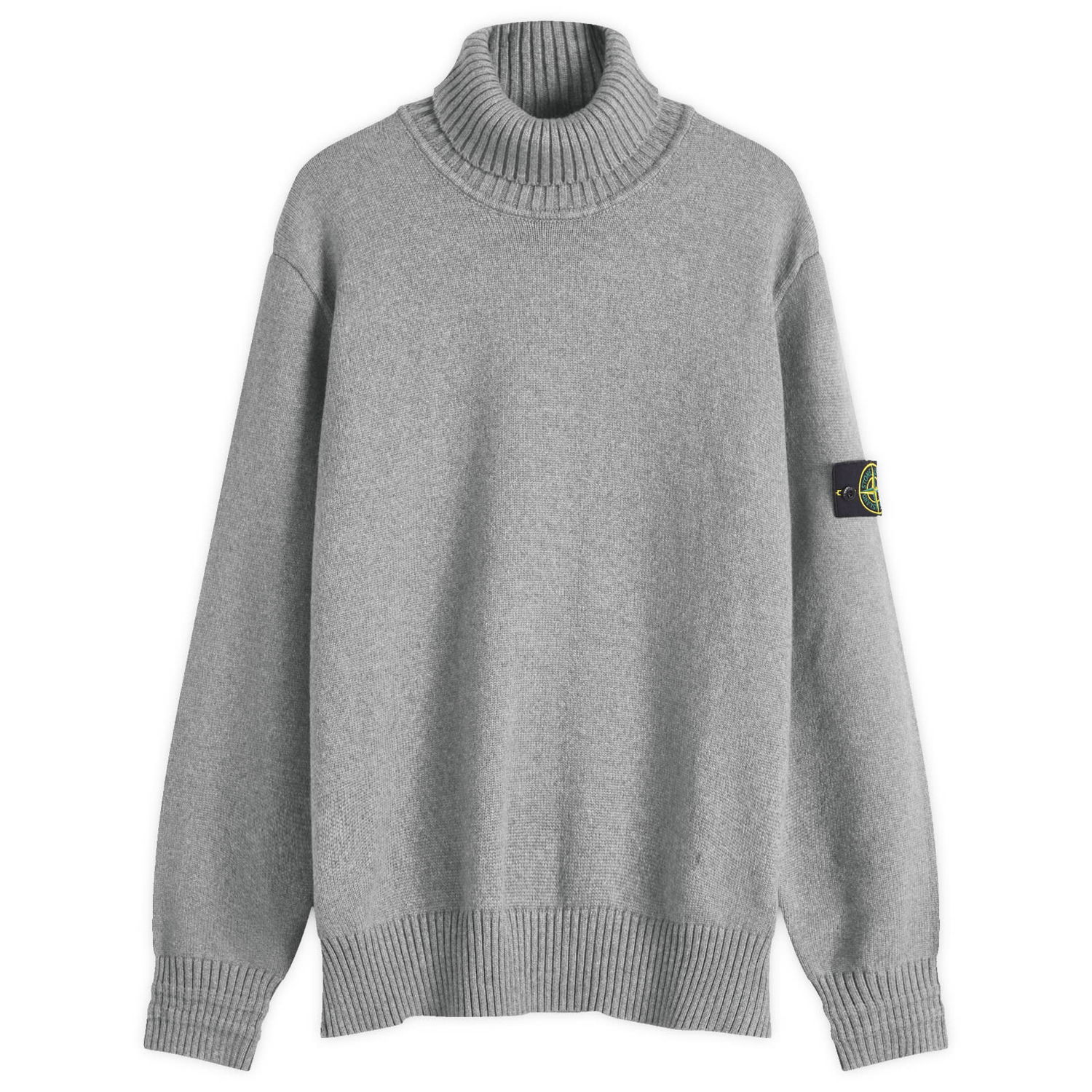 Sveter Stone Island Turtleneck Knit Sweater Šedá | 8115505A2-V0M64, 0