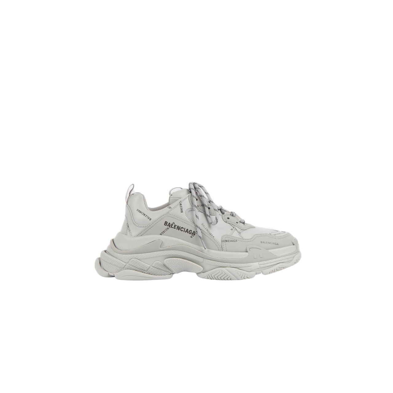 Tenisky a topánky Balenciaga Triple S Allover Logo Gray Šedá | 536737W2FA11210, 0