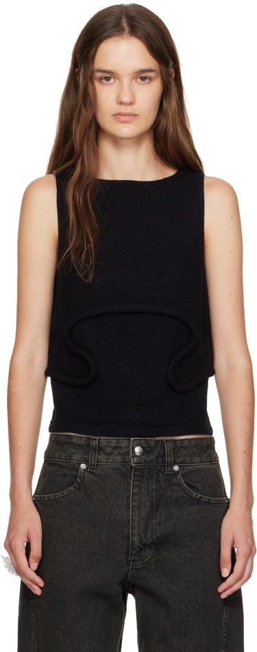 Tielko Eckhaus Latta Eckhaus Latta Pallas Tank Top Čierna | 1405-EL-PF25-D -, 0