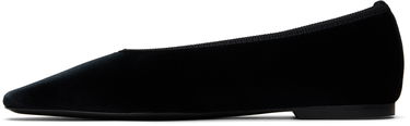 Tenisky a topánky TOTEME TOTEME Minimalist Velvet Ballerina Flats Čierna | 251-WAS0218-FB0361, 2