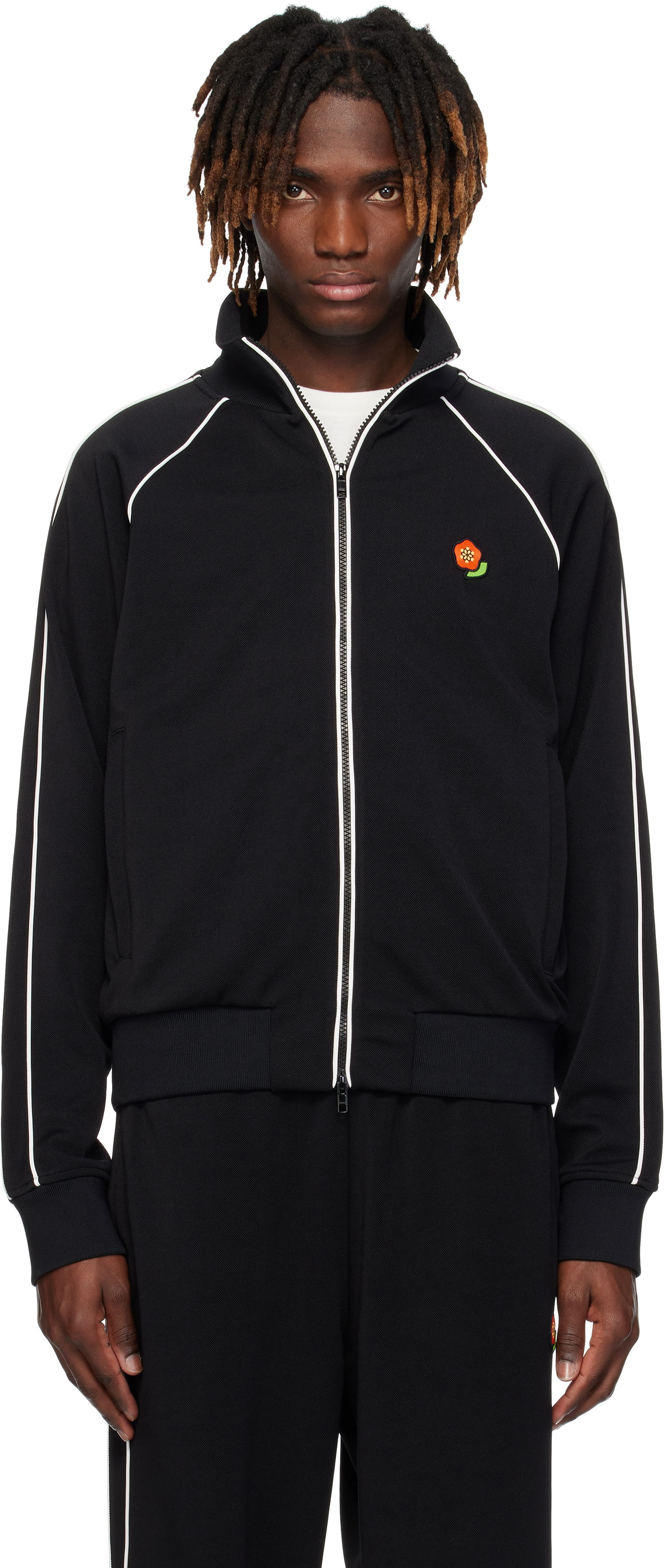 Mikina KENZO Kenzo Paris 'KENZO Pop' Embroidered Track Jacket Čierna | FF55SW2364IK, 0