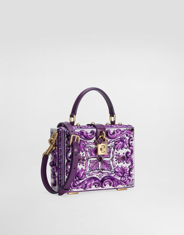 Kabelka Dolce & Gabbana Dolce & Gabbana Dolce Box Majolica Resin Handbag Fialová | BB5970A9AC48S534, 2