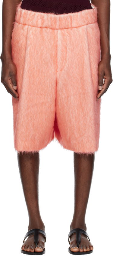 Šortky Dries Van Noten Dries Van Noten Pleated Shag-Knit Shorts Oranžová | 251-020953-1443, 0