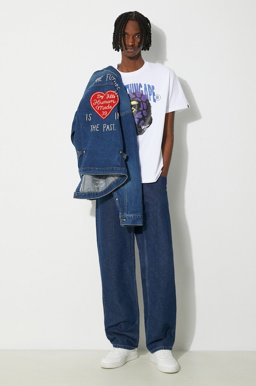 Bunda Human Made Denim Work Jacket Modrá | HM27JK015, 1