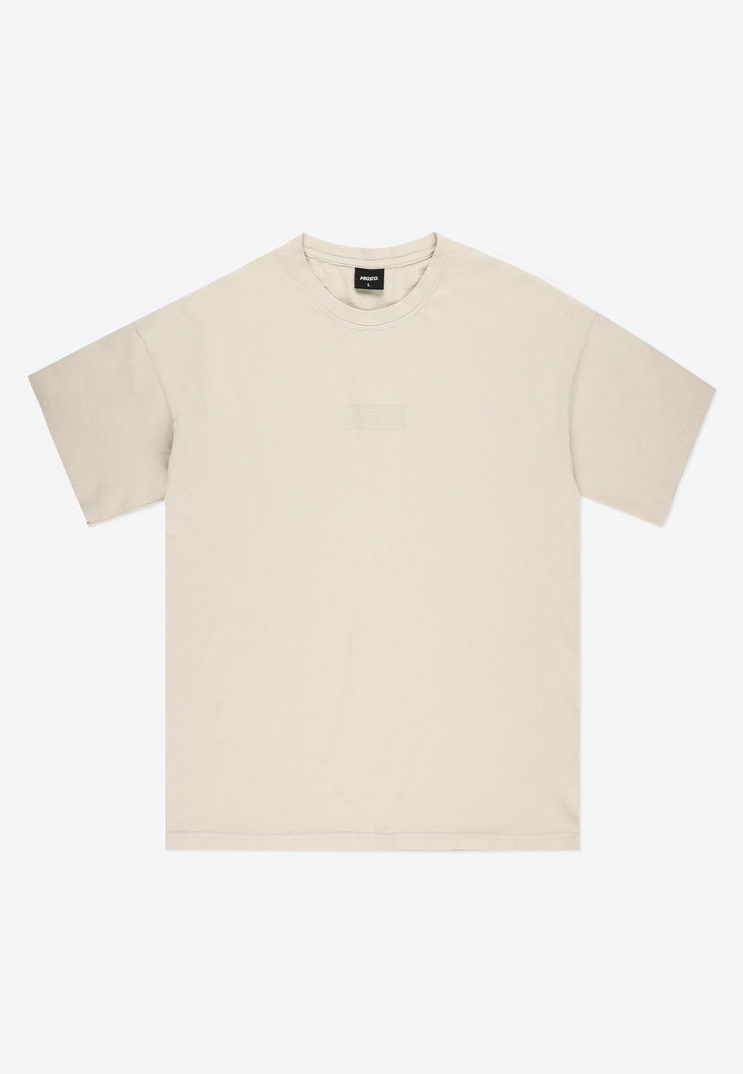 Tričko PROSTO Box 2.0 Tee Béžová | KL251MTEE1131