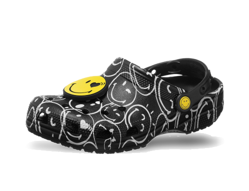 Tenisky a topánky Crocs Smiley World Charm x Classic Clog Čierna | 207971-0C4