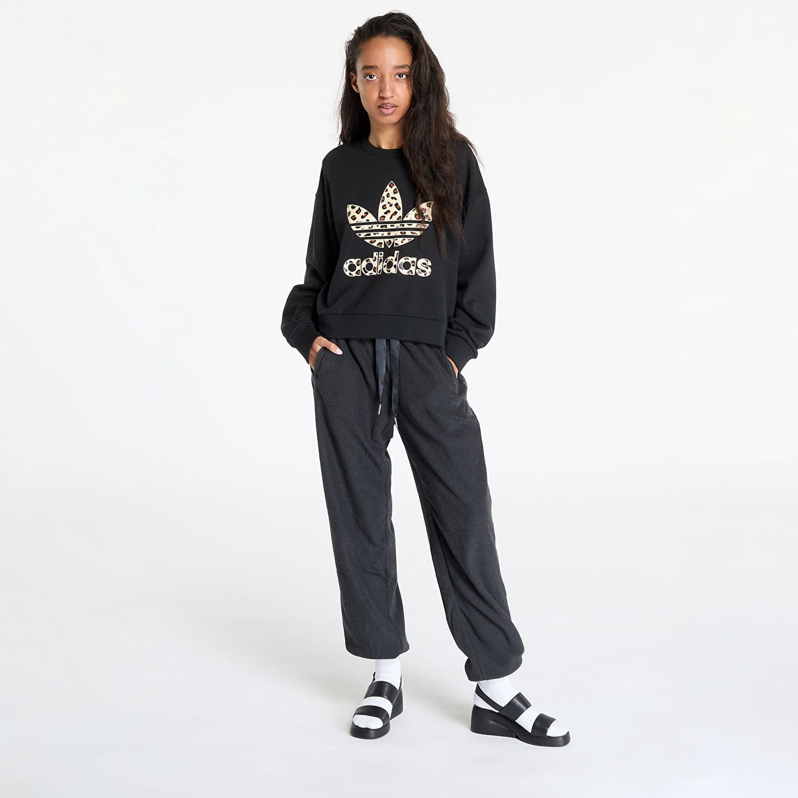 adidas Leopard Sweatshirt Black S