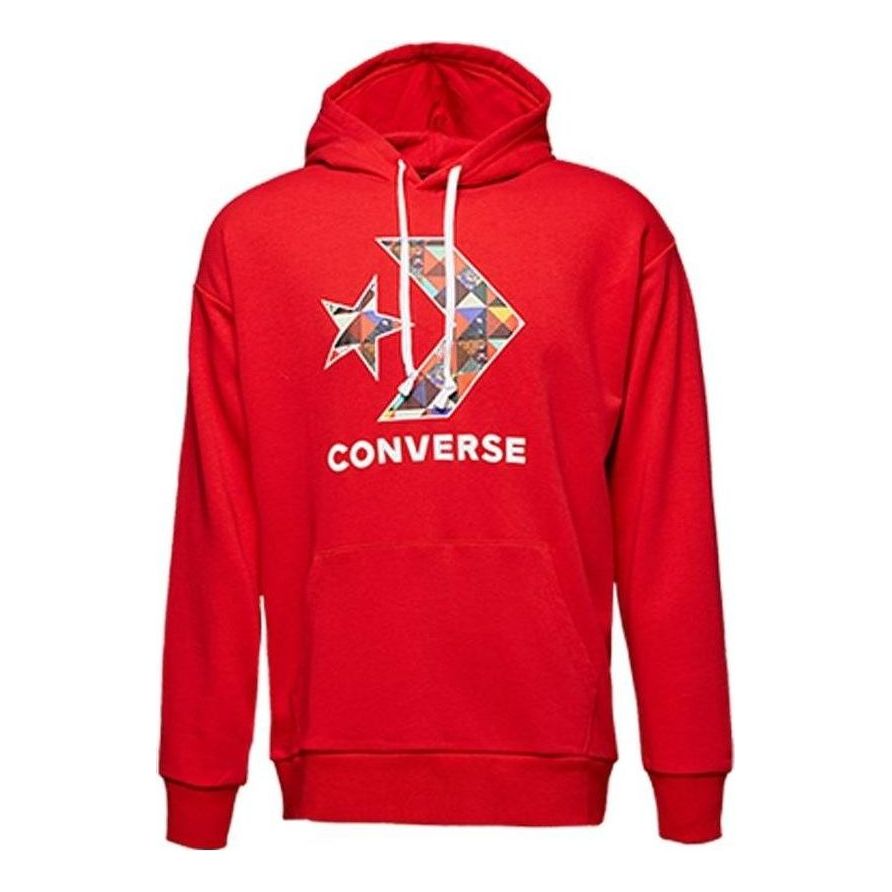 Mikina Converse Star Chevron Print Hoodie Červená | 10017833-A03, 0
