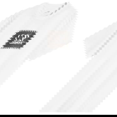 Tričko C.P. Company C.P. Company 30/1 Logo Label T-Shirt Biela | 18CMTS029A-005100W-103, 1