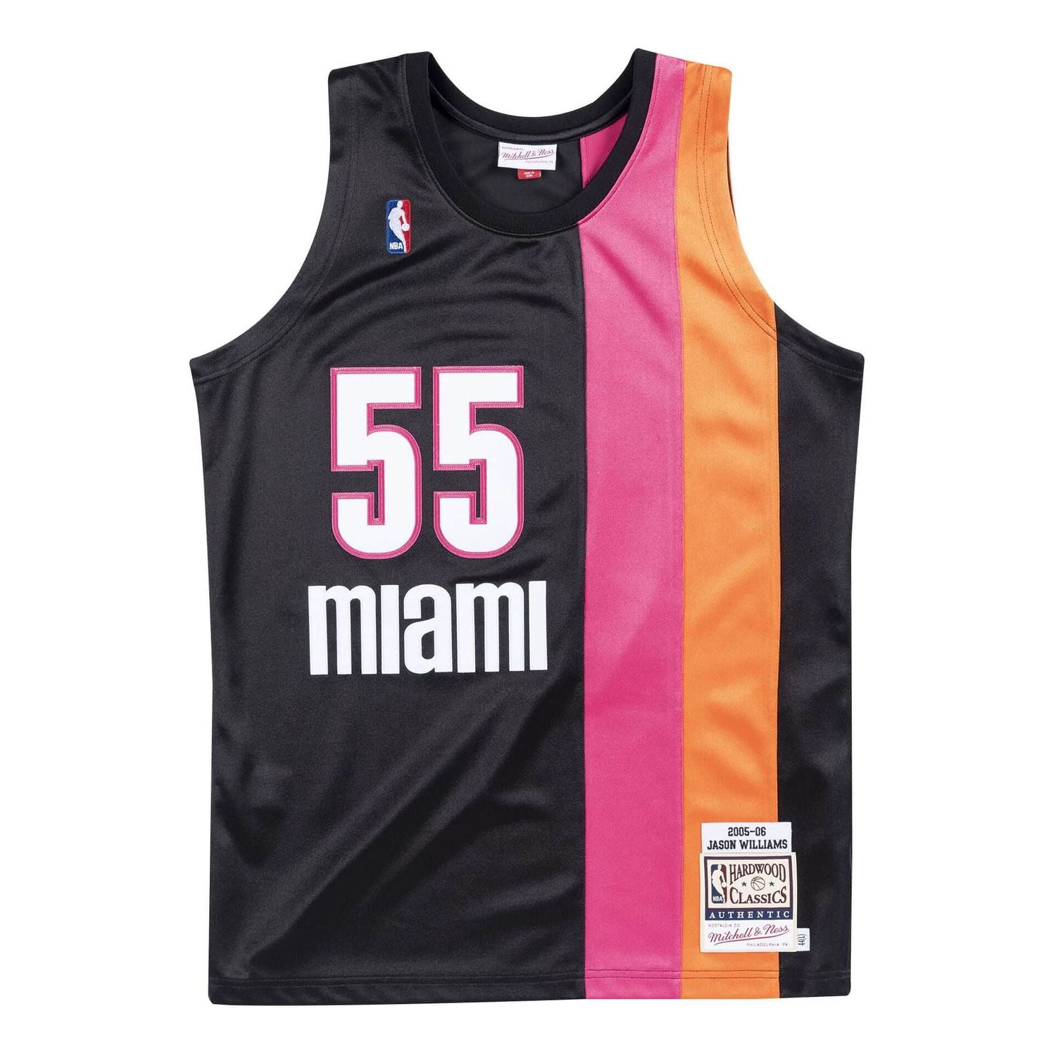 Dres Mitchell & Ness NBA Miami Heat Jason Williams Jersey Čierna | AJY4EL18034-MHEBLCK05JWI, 0