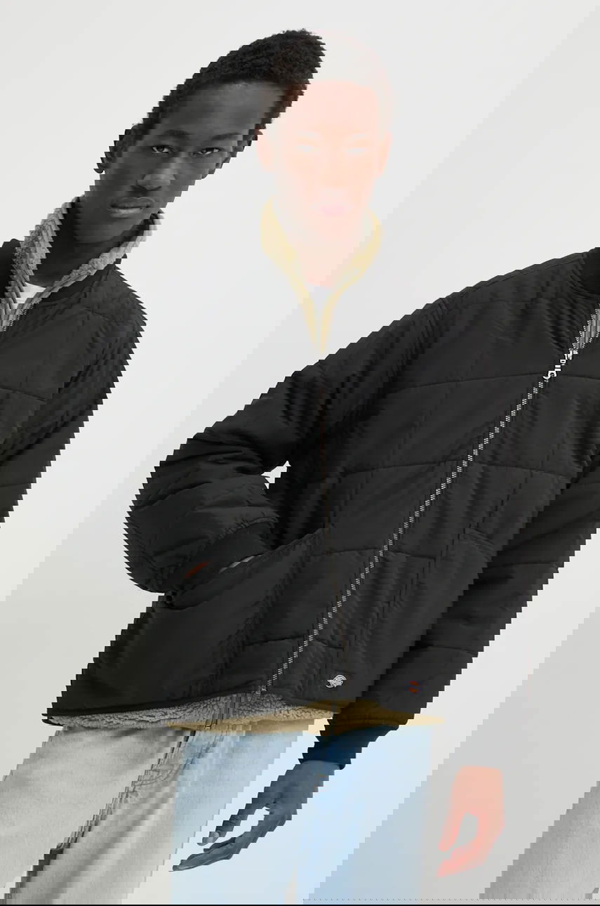 Bomber bunda Dickies GARDINER Quilted Bomber Jacket Sherpa Lined Čierna | DK0A4Z35, 0
