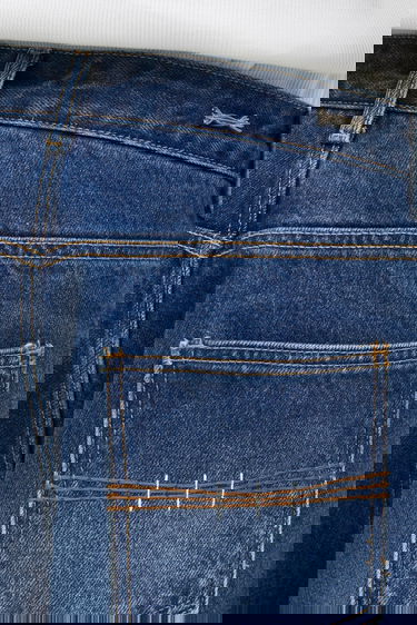 Džínsy ADER ERROR Ader Error DENIM Cropped Wide-Leg Jeans with Front Seam and Embellished Hem Modrá | BO01FWJE0112BL, 4