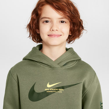 Mikina Nike Nike Sportswear Fleece Hoodie Zelené | HV6965-222, 2