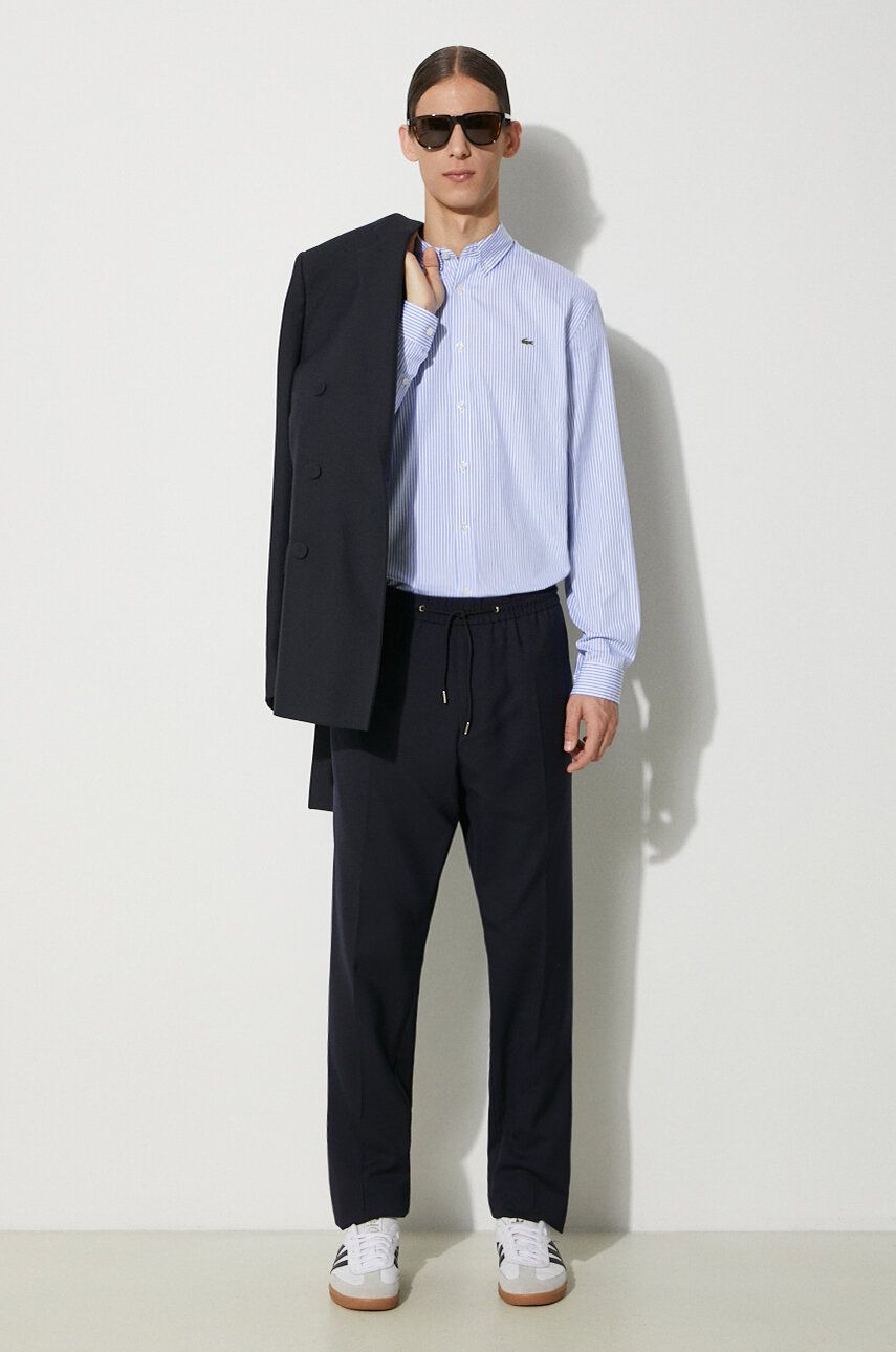 Košeľa Lacoste Lacoste Regular Fit Button-Down Shirt Modrá | CH2936, 1
