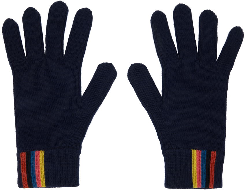 Paul Smith Artist Stripe Knit Gloves