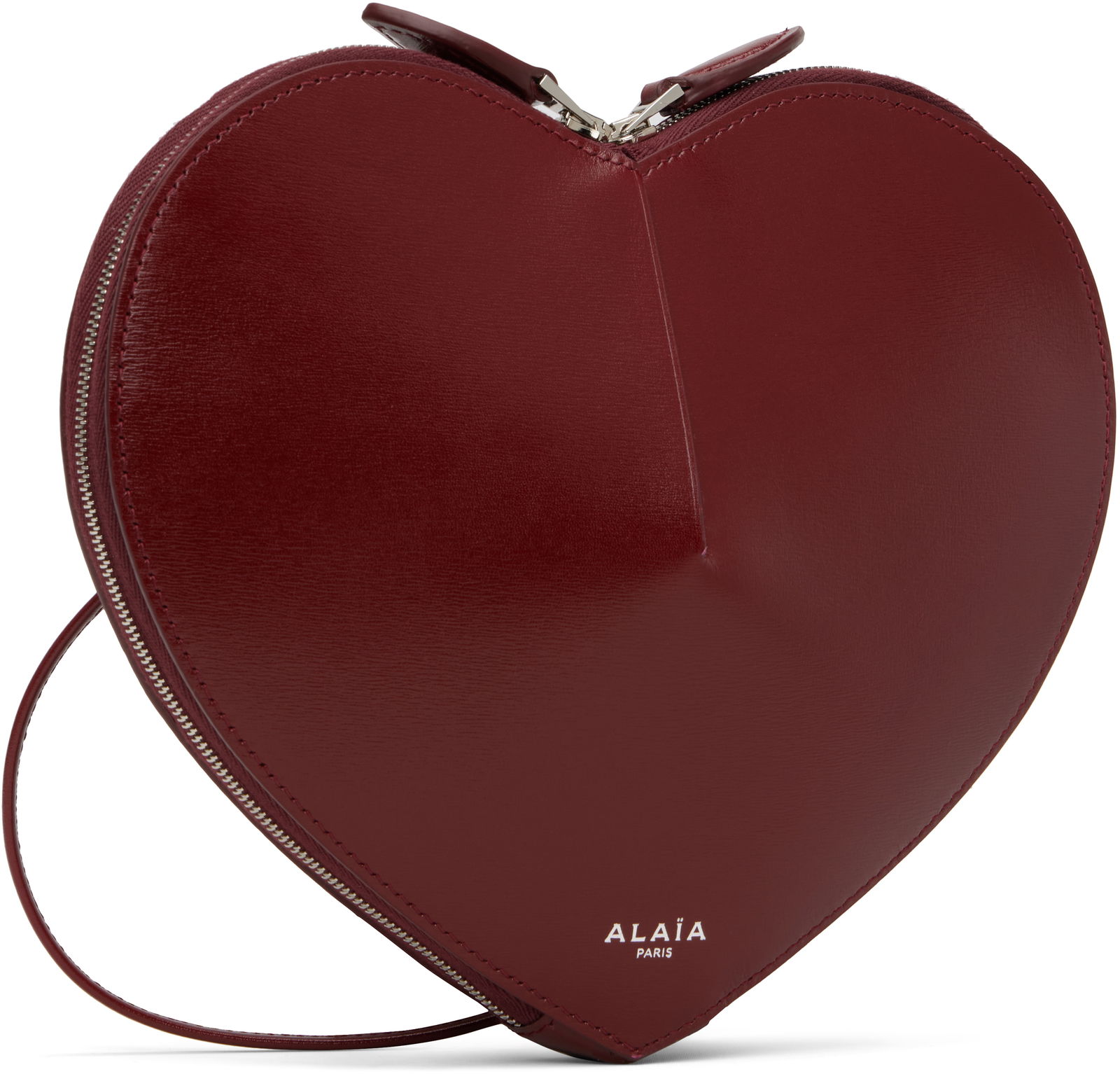 Heart Shaped Leather Crossbody Bag