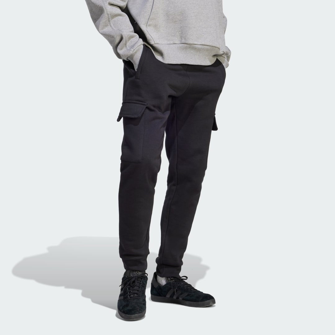 Cargo nohavice adidas Originals Trefoil Essentials Cargo Pants Čierna | IU4872, 0