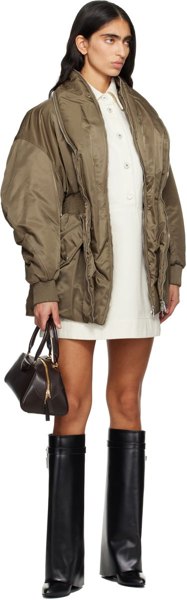 Bomber bunda Givenchy Hourglass Padded Bomber Jacket Zelené | BW00TH14JD305, 3