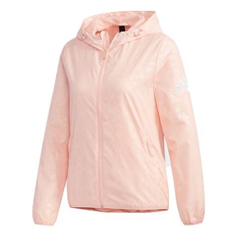Vetrovka adidas Originals Alphabet Logo Flower Hooded Jacket Ružová | FM9305, 0